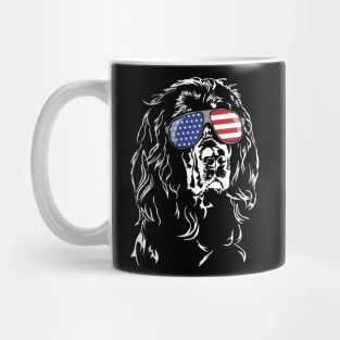 Proud Gordon Setter American Flag sunglasses dog Mug